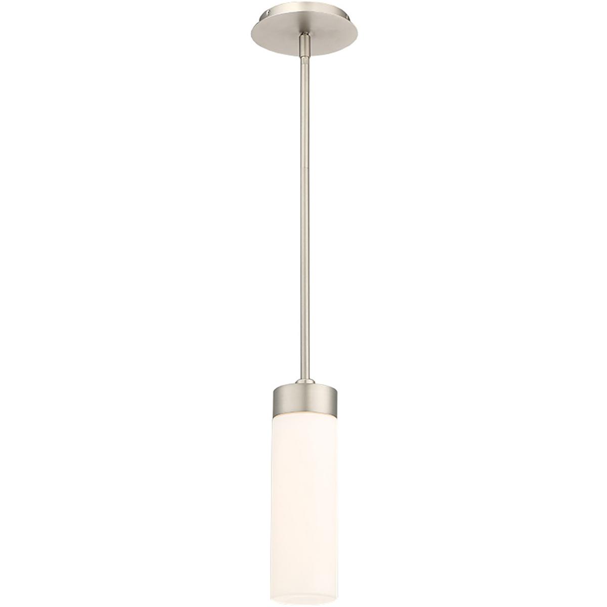 WAC Lighting PD-26611-35-SN Elementum LED 3.5 inch Satin Nickel Pendant Ceiling Light in 3500K, dweLED