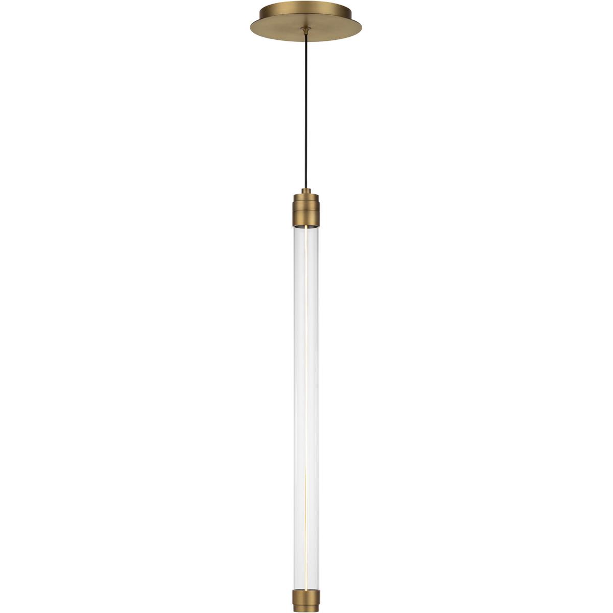 WAC Lighting PD-51322-AB Jedi LED 1.5 inch Aged Brass Pendant Ceiling Light, dweLED