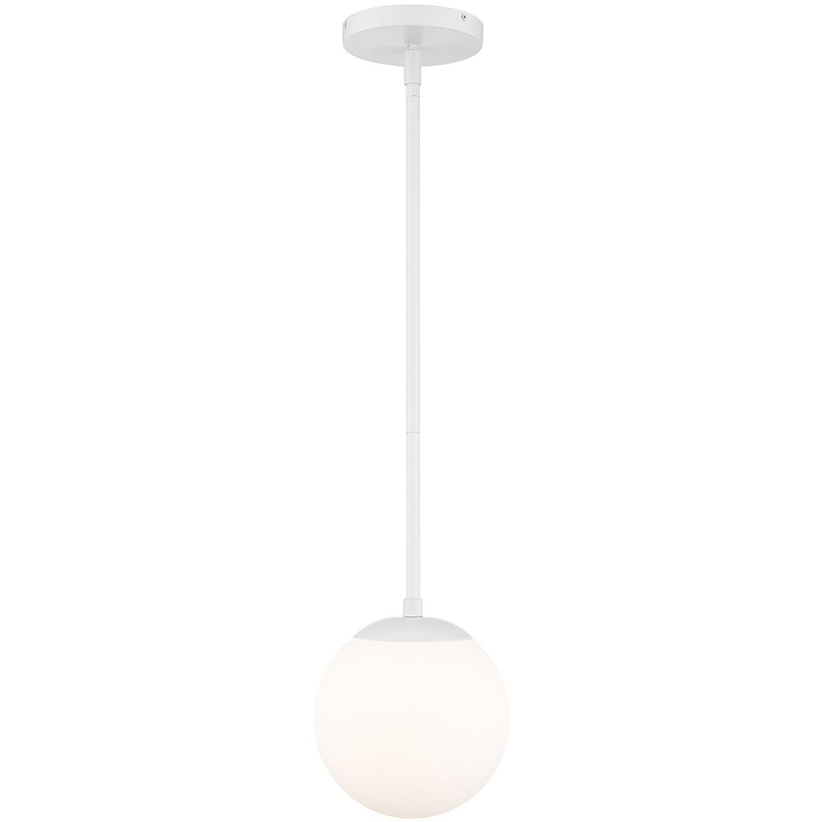 WAC Lighting PD-52307-35-WT Niveous LED 7 inch White Pendant Ceiling Light in 3500K, dweLED