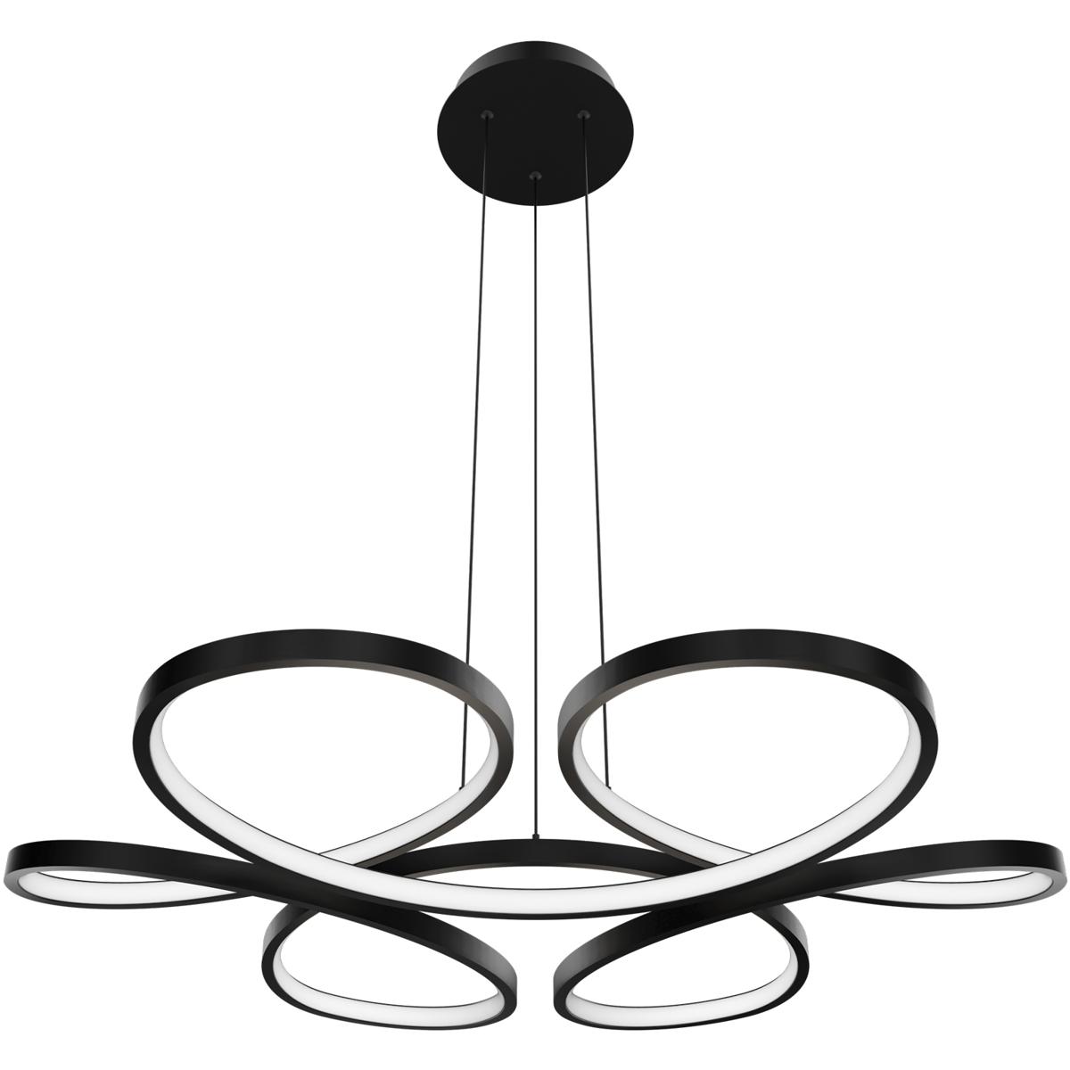 WAC Lighting PD-59532-27-BK Klover LED 32 inch Black Pendant Ceiling Light in 2700K, dweLED