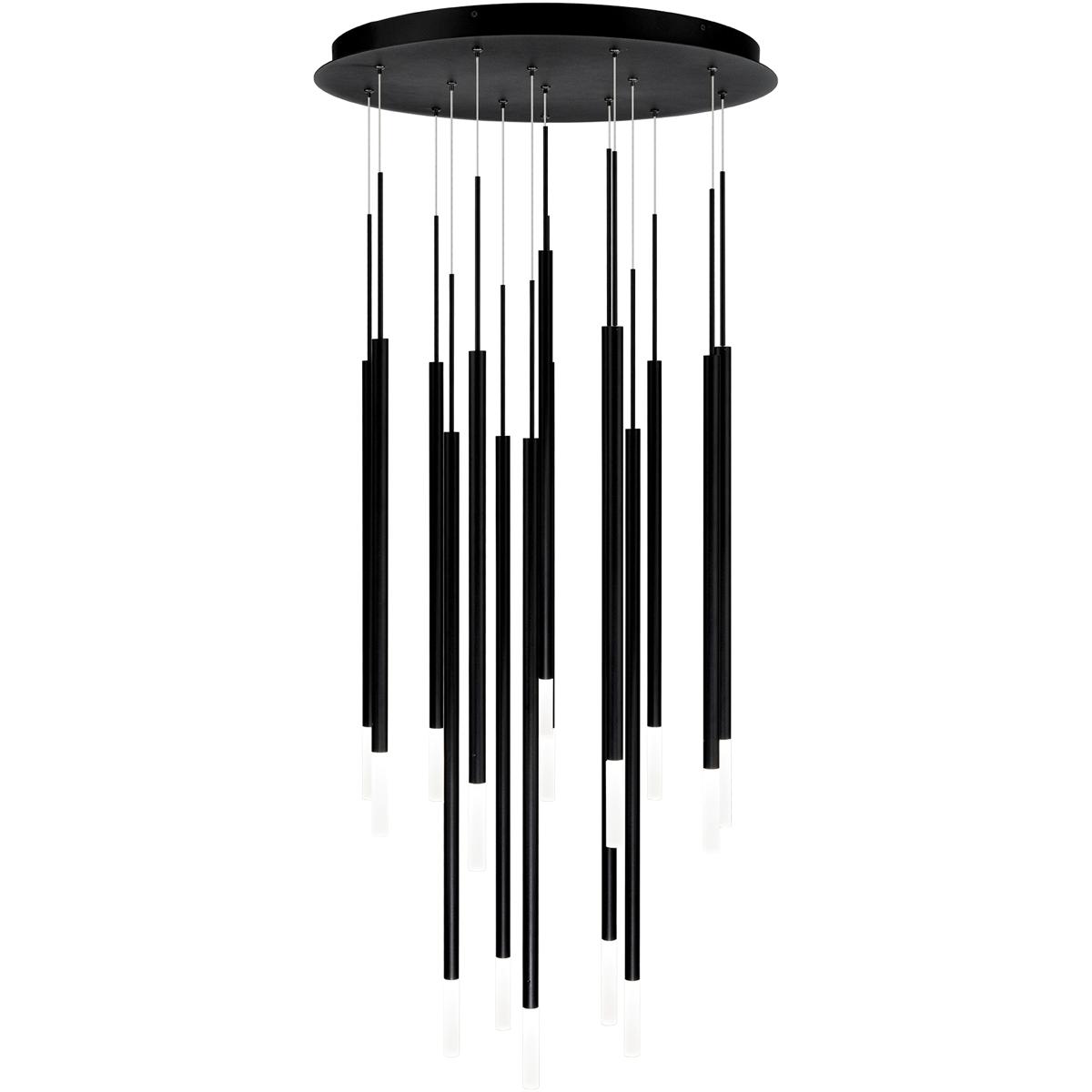 WAC Lighting PD-69415R-BK Viggo LED 23 inch Black Multi-Light Pendant Ceiling Light, dweLED