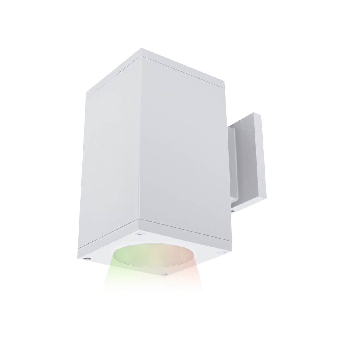 WAC Lighting DC-WS05-FS-CC-BZ Cube Arch Bronze Sconce Wall Light in Flood, 90, Color Changing, Straight Up/Down