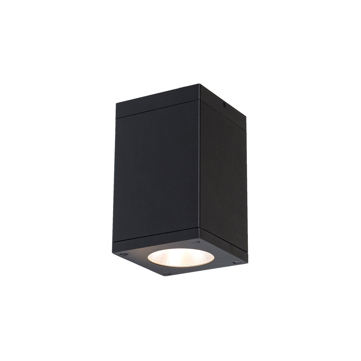 WAC Lighting DC-CD06-F840-BK Cube Arch LED 5.5 inch Black Outdoor Flush in Flood, 85, 4000K