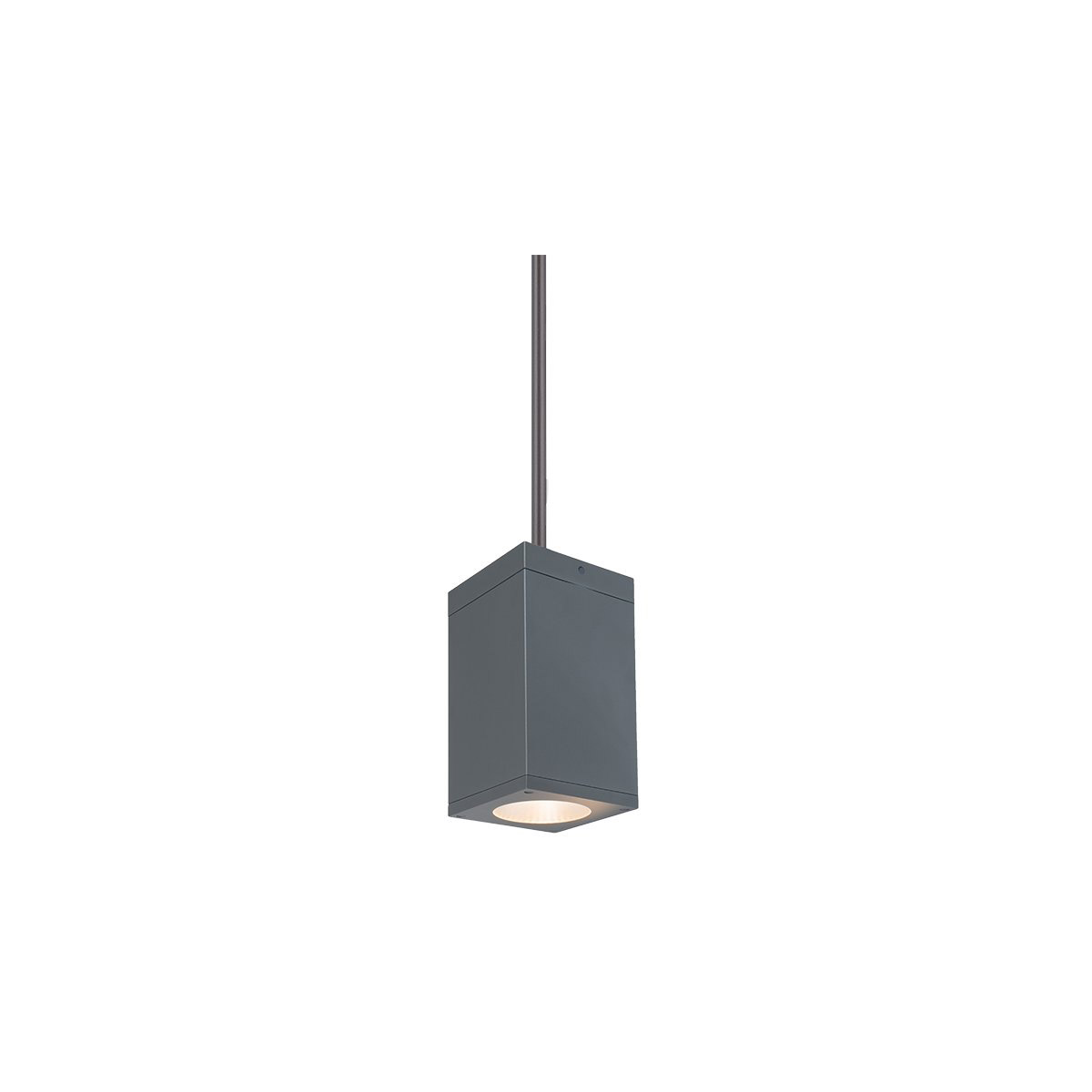 WAC Lighting DC-PD05-S927-GH Cube Arch LED 5 inch Graphite Outdoor Pendant in Spot, 90, 2700K