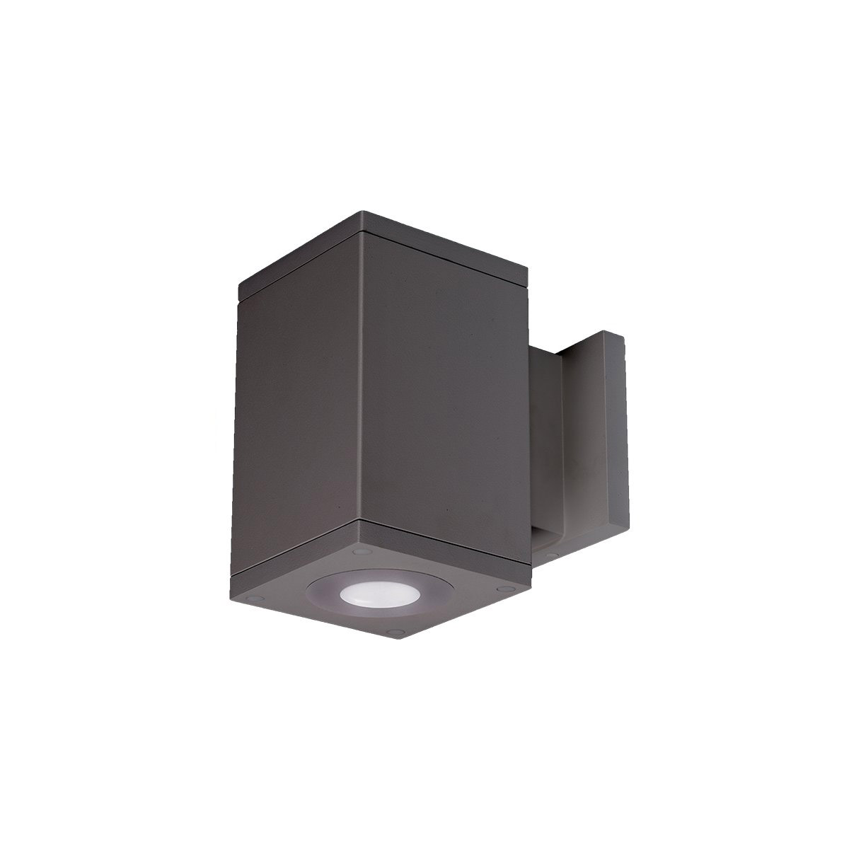 WAC Lighting DC-WD05-F827S-GH Cube Arch LED 4.5 inch Graphite Sconce Wall Light in Flood, 85, 2700K, Straight Up/Down
