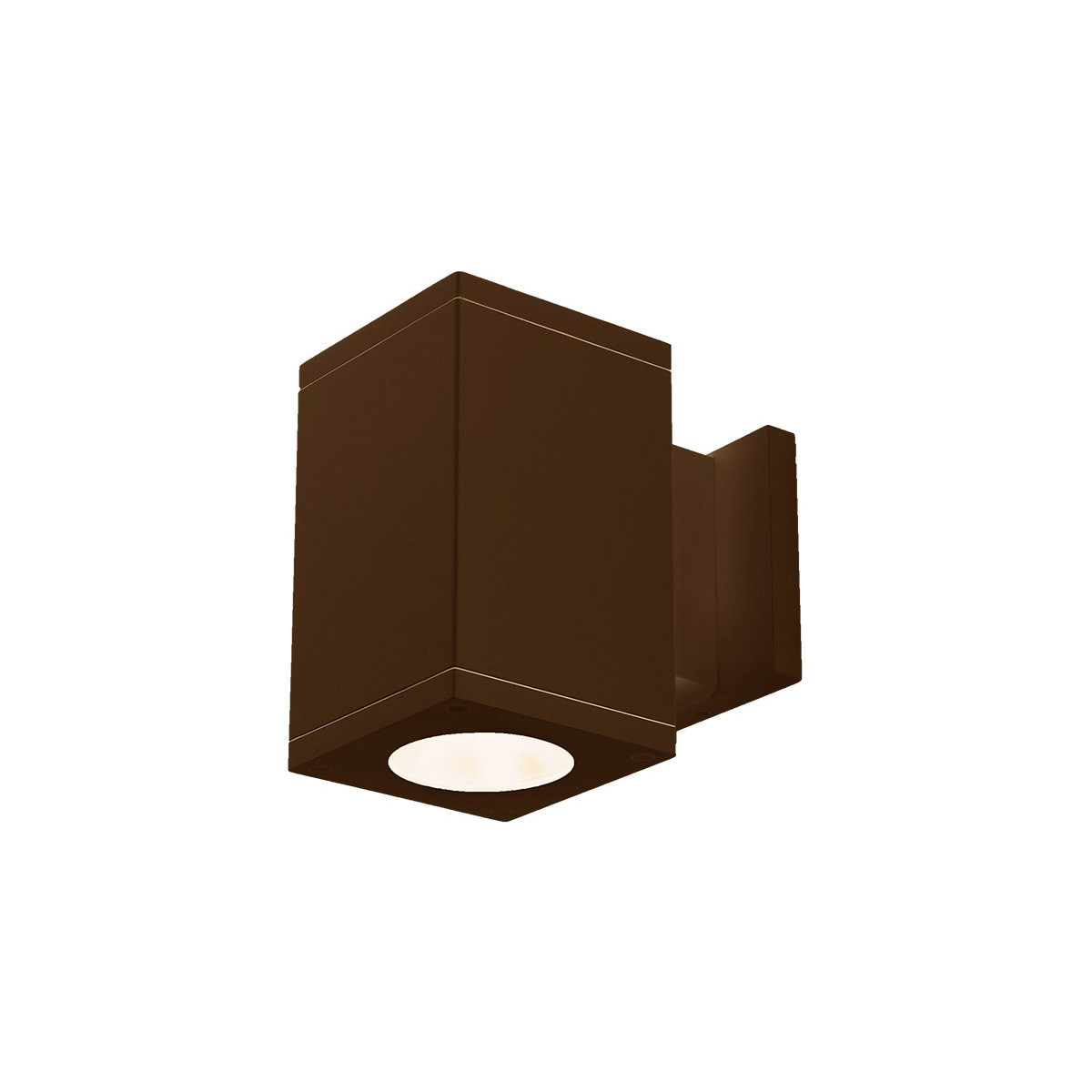 WAC Lighting DC-WD06-F930B-BZ Cube Arch LED 5.5 inch Bronze Sconce Wall Light in Flood, 90, 3000K, Towards Wall
