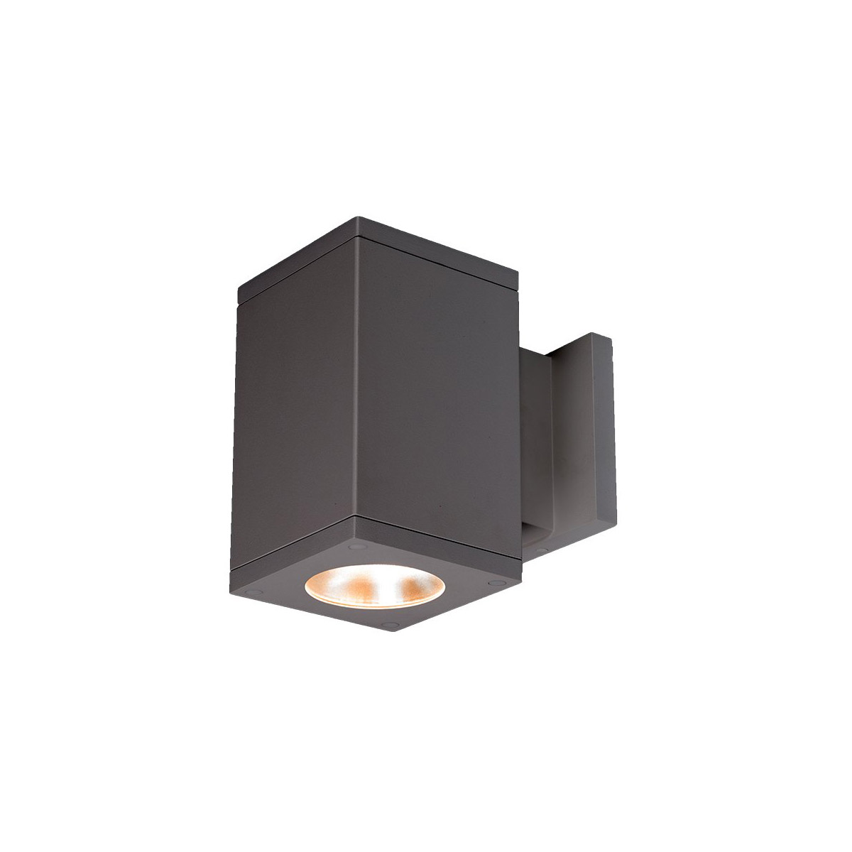 WAC Lighting DC-WS06-F840S-GH Cube Arch LED 5.5 inch Graphite Sconce Wall Light in Flood, 85, 4000K, Straight Up/Down