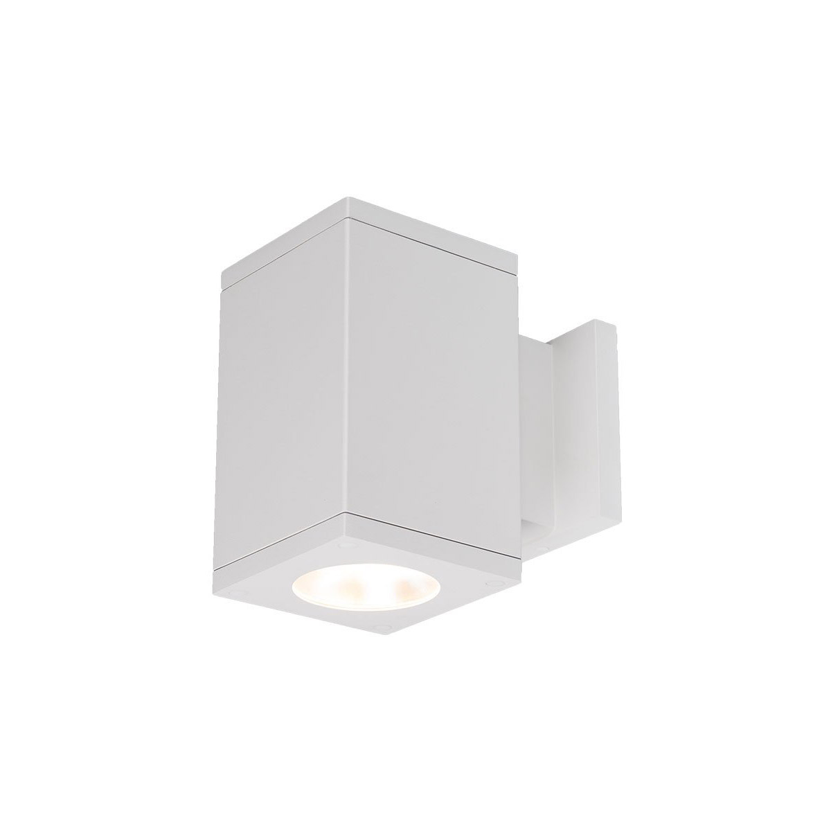 WAC Lighting DC-WS06-S930S-WT Cube Arch LED 5.5 inch White Sconce Wall Light in Spot, 90, 3000K, Straight Up/Down
