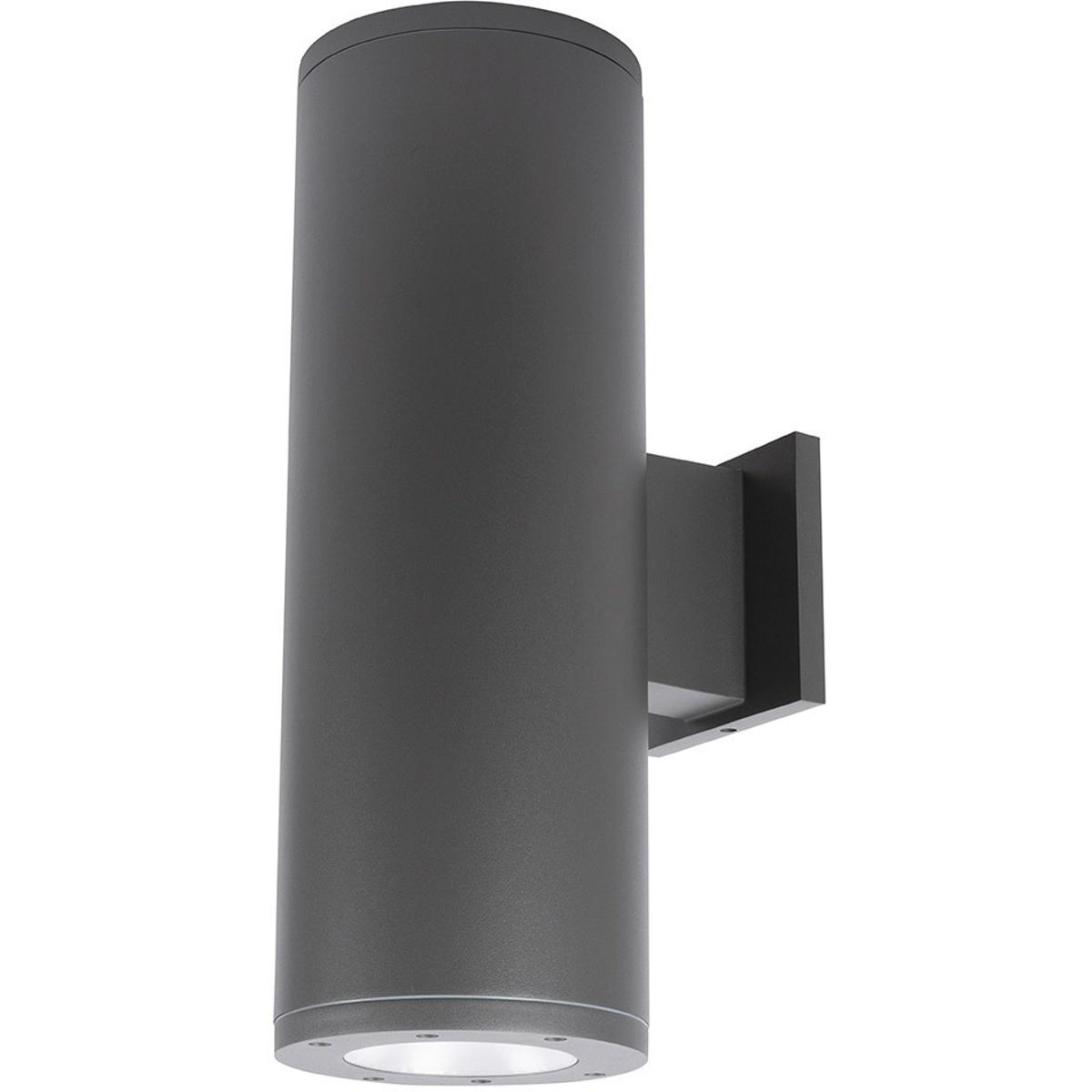 WAC Lighting DS-WE0622EMF30BGH Cube Arch LED 6.25 inch Graphite Sconce Wall Light in Flood, 85, 3000K, Towards Wall
