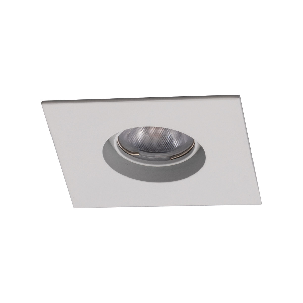 WAC Lighting R1BSA-08-F930-WT Ocularc LED White Recessed Lighting in Flood, 3000K, Square