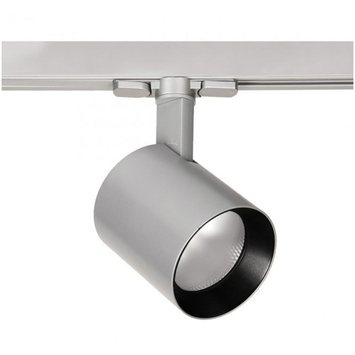 WAC Lighting WTK-6022N-930-PT Lucio 1 Light 120 Platinum Track Head Ceiling Light in Narrow, 90, 3000K