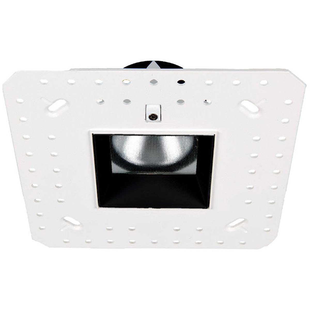 WAC Lighting R2ASDL-F827-BK Aether LED Black Recessed Lighting in Flood, 85, 2700K