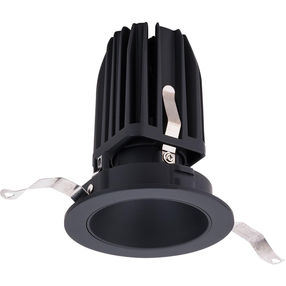 WAC Lighting R2FRDT-935-BK FQ Integrated LED Black Recessed Trim in 3500K, 2" LED