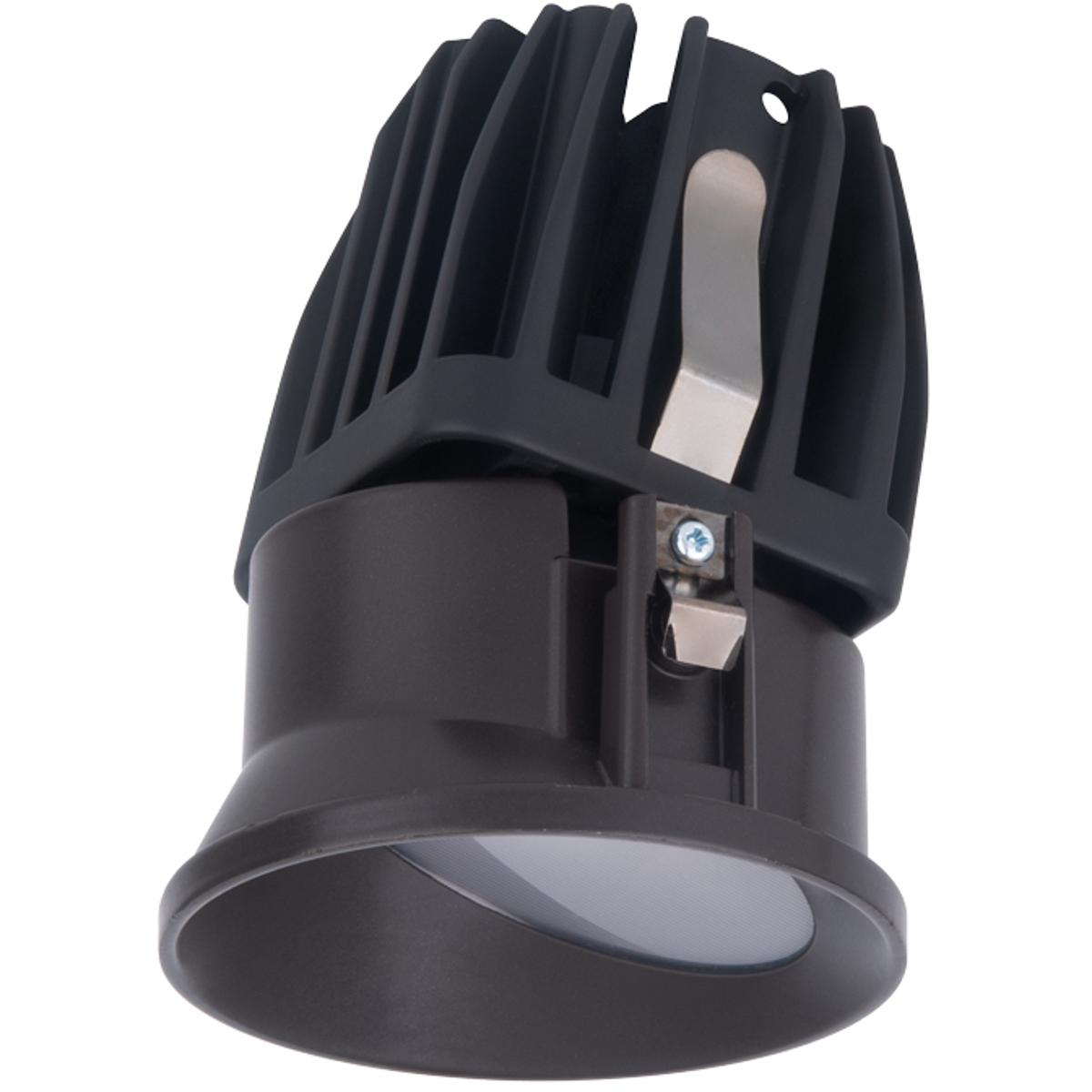 WAC Lighting R2FRW1L-WD-DB FQ Integrated LED Dark Bronze Recessed Trim in 1800-3000K, 2" LED