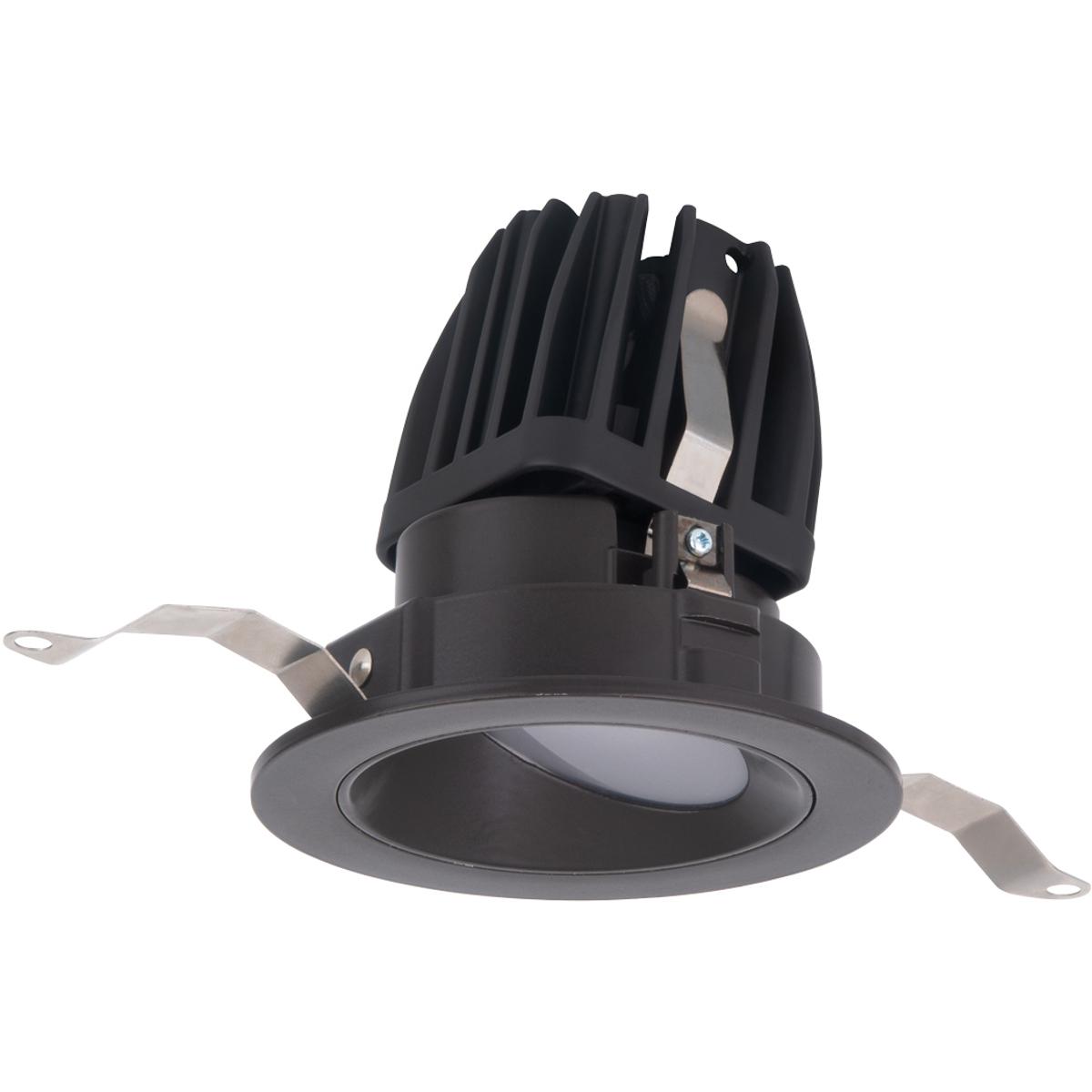 WAC Lighting R2FRW1T-WD-DB FQ Integrated LED Dark Bronze Recessed Trim in 1800-3000K, 2" LED