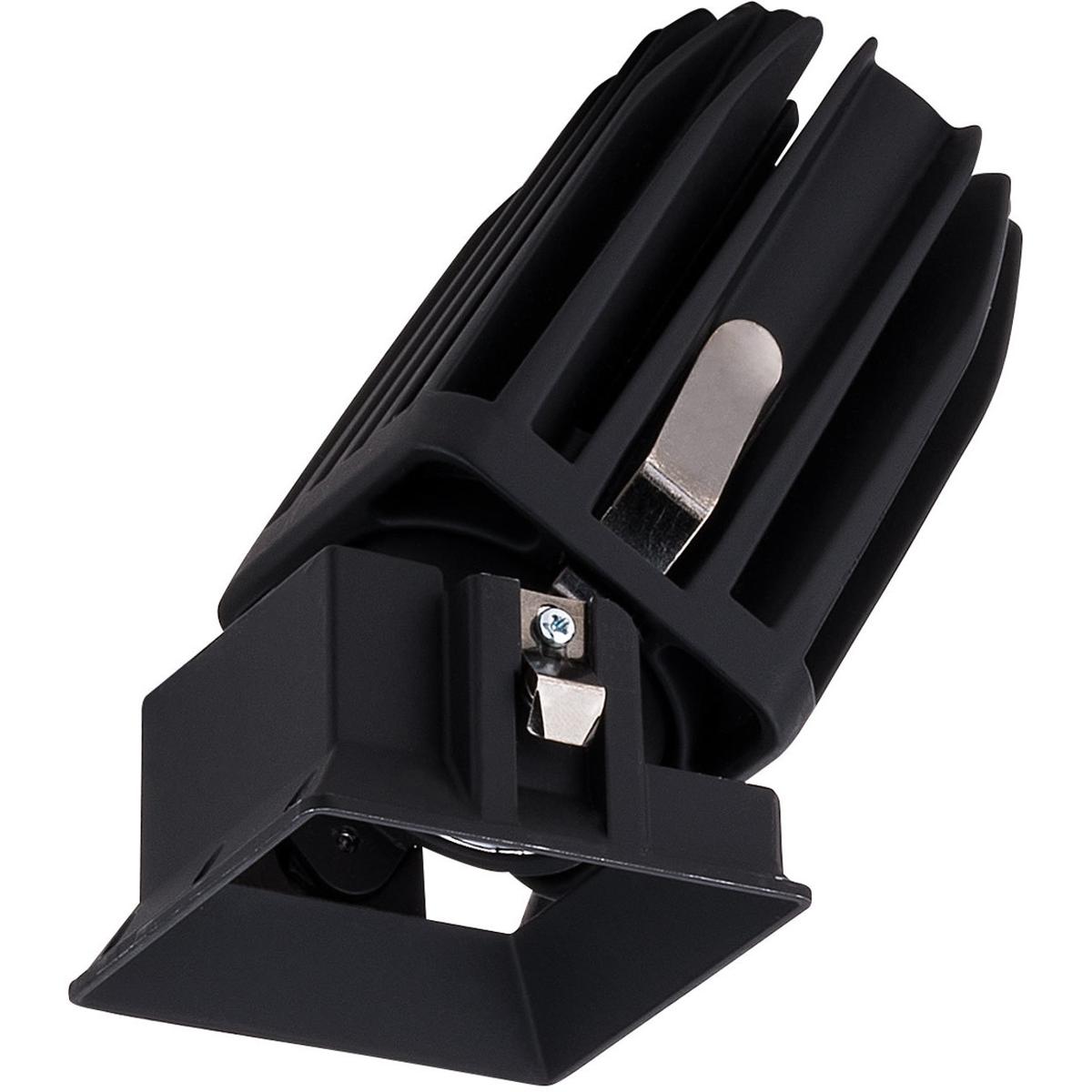 WAC Lighting R2FSAL-WD-BK FQ Integrated LED Black Recessed Trim in 1800-3000K, 2" LED