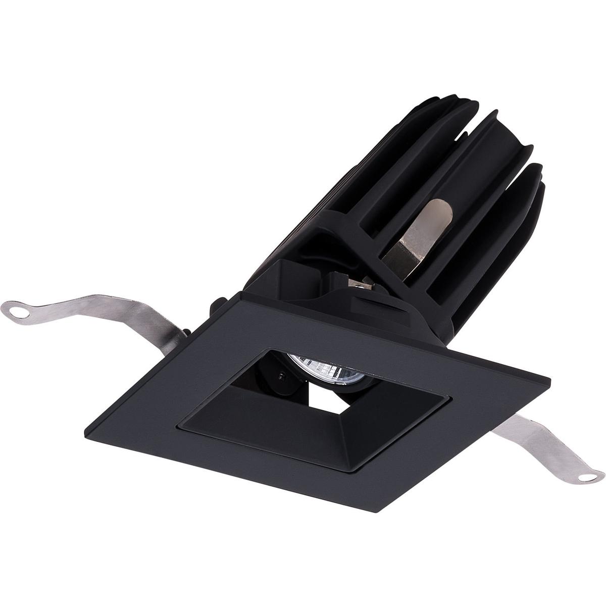 WAC Lighting R2FSAT-935-BK FQ Integrated LED Black Recessed Trim in 3500K, 2" LED