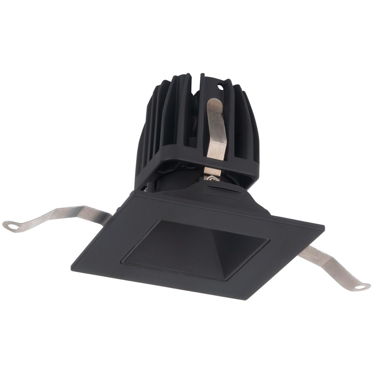 WAC Lighting R2FSD1T-WD-BK FQ Integrated LED Black Recessed Trim in 1800-3000K, 2" LED