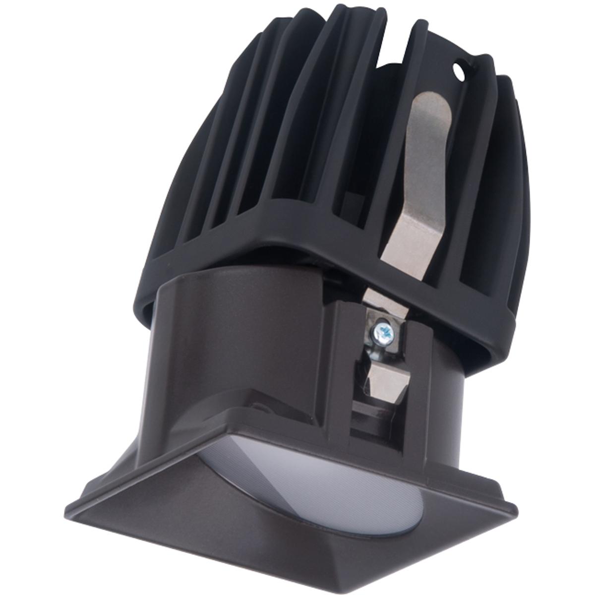 WAC Lighting R2FSW1L-WD-DB FQ Integrated LED Dark Bronze Recessed Trim in 1800-3000K, 2" LED