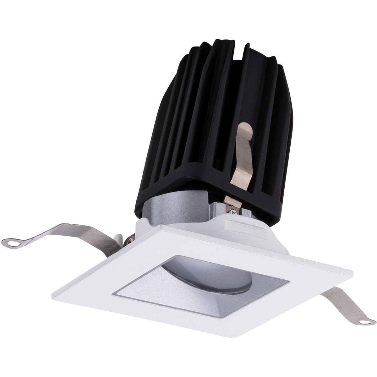 WAC Lighting R2FSWT-935-HZWT FQ Integrated LED Haze/White Recessed Trim in 3500K, 2" LED