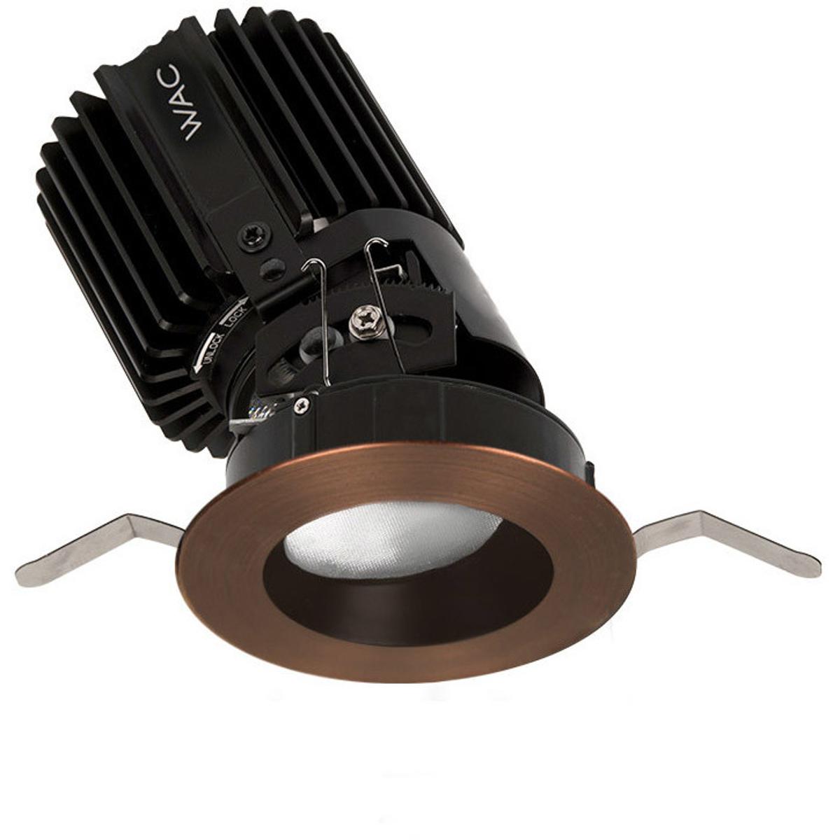 WAC Lighting R2RAT-F830-CB Volta LED Copper Bronze Recessed Lighting in Flood, 85, 3000K, Round