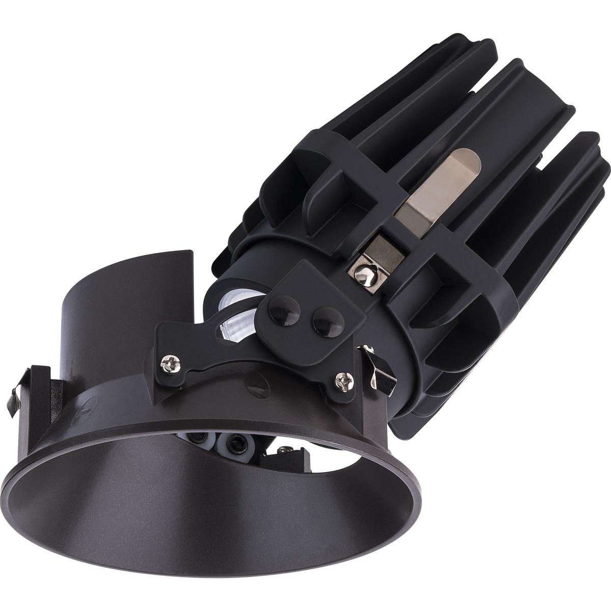 WAC Lighting R4FRAL-935-DB FQ Integrated LED Dark Bronze Recessed Trim in 3500K, 4" LED