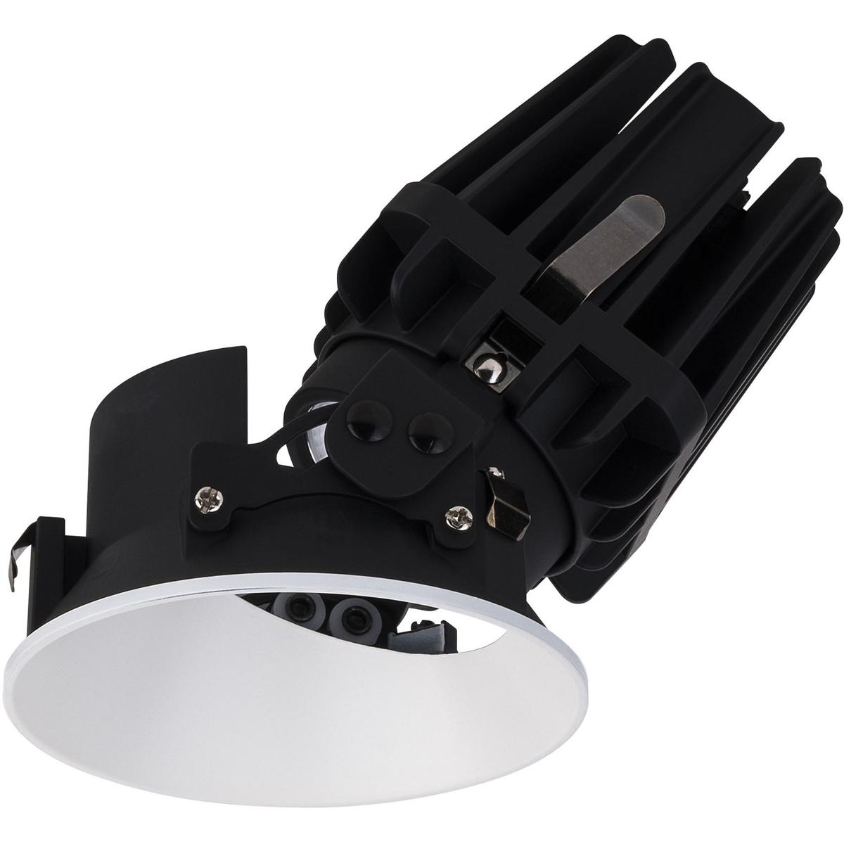 WAC Lighting R4FRAL-935-WT FQ Integrated LED White Recessed Trim in 3500K, 4" LED
