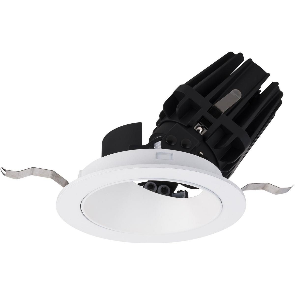 WAC Lighting R4FRAT-935-WT FQ Integrated LED White Recessed Trim in 3500K, 4" LED