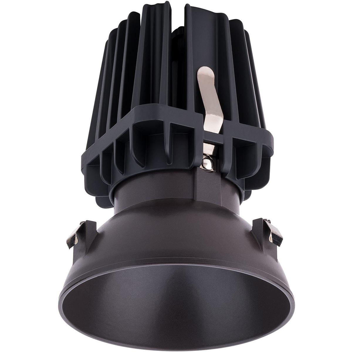 WAC Lighting R4FRDL-935-DB FQ Integrated LED Dark Bronze Recessed Trim in 3500K, 4" LED