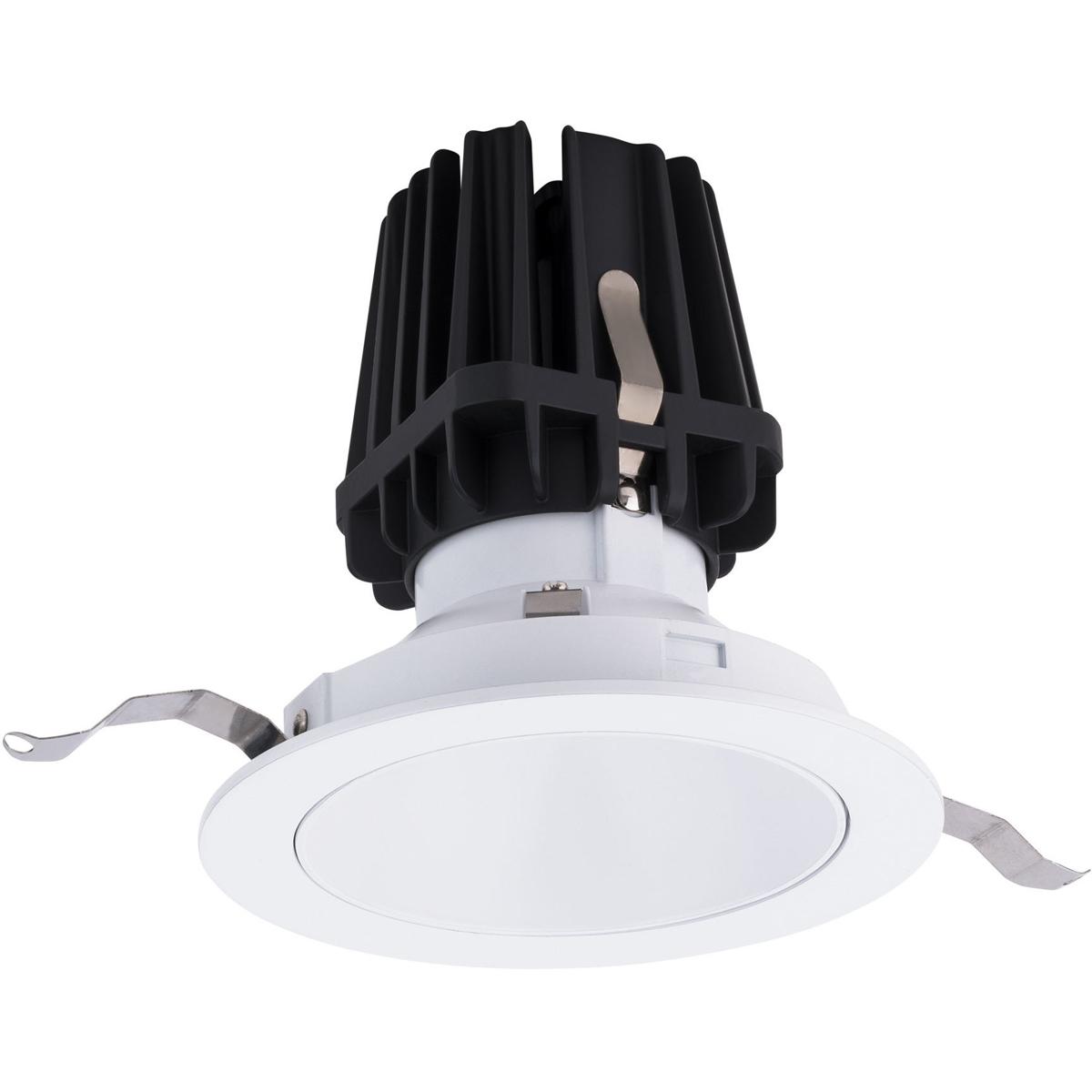 WAC Lighting R4FRDT-935-WT FQ Integrated LED White Recessed Trim in 3500K, 4" LED