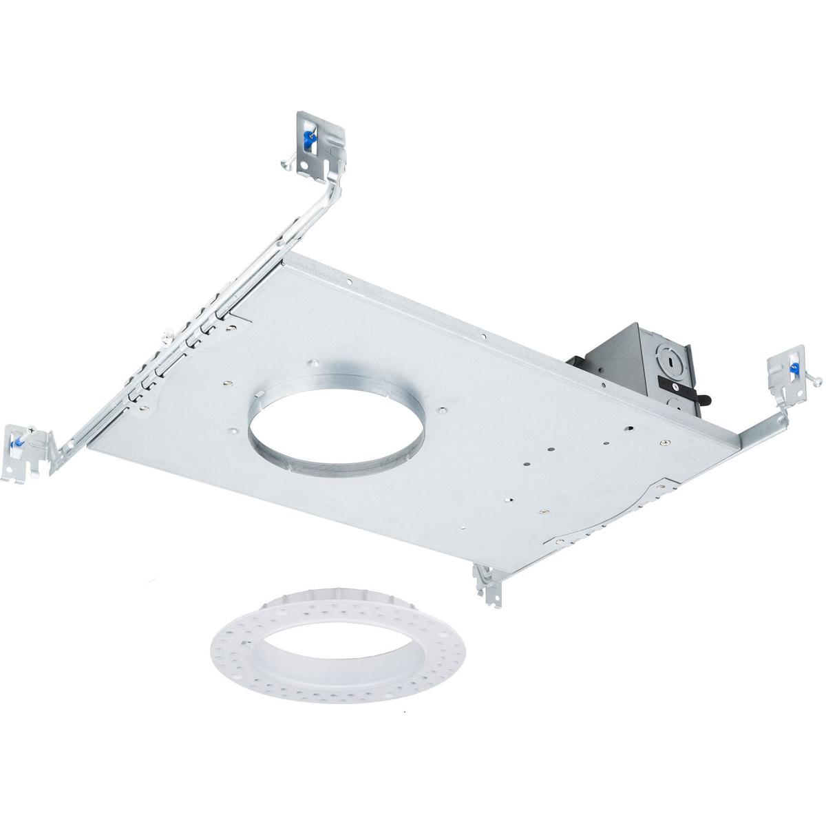 WAC Lighting R4FRFL-1 FQ Integrated LED Galvanized Steel Recessed Housing, 4" Housing