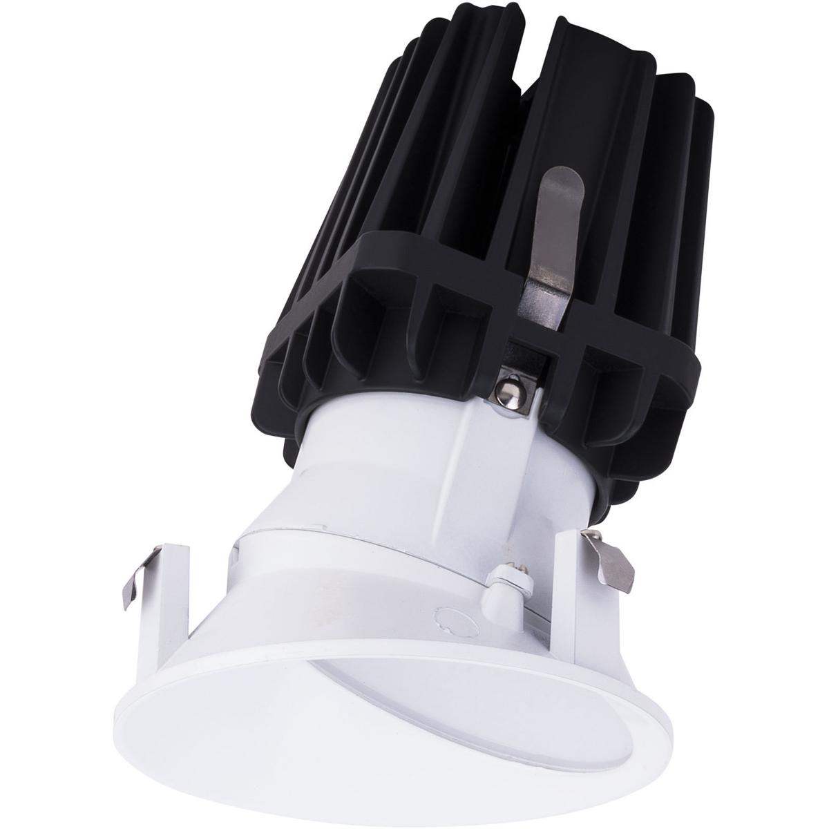 WAC Lighting R4FRWL-935-WT FQ Integrated LED White Recessed Trim in 3500K, 4" LED