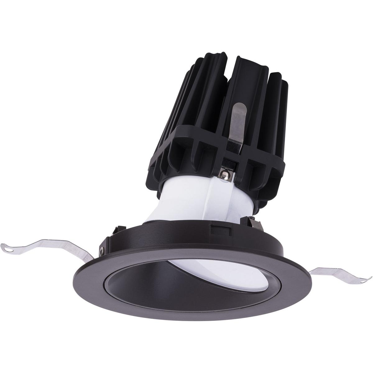 WAC Lighting R4FRWT-935-DB FQ Integrated LED Dark Bronze Recessed Trim in 3500K, 4" LED