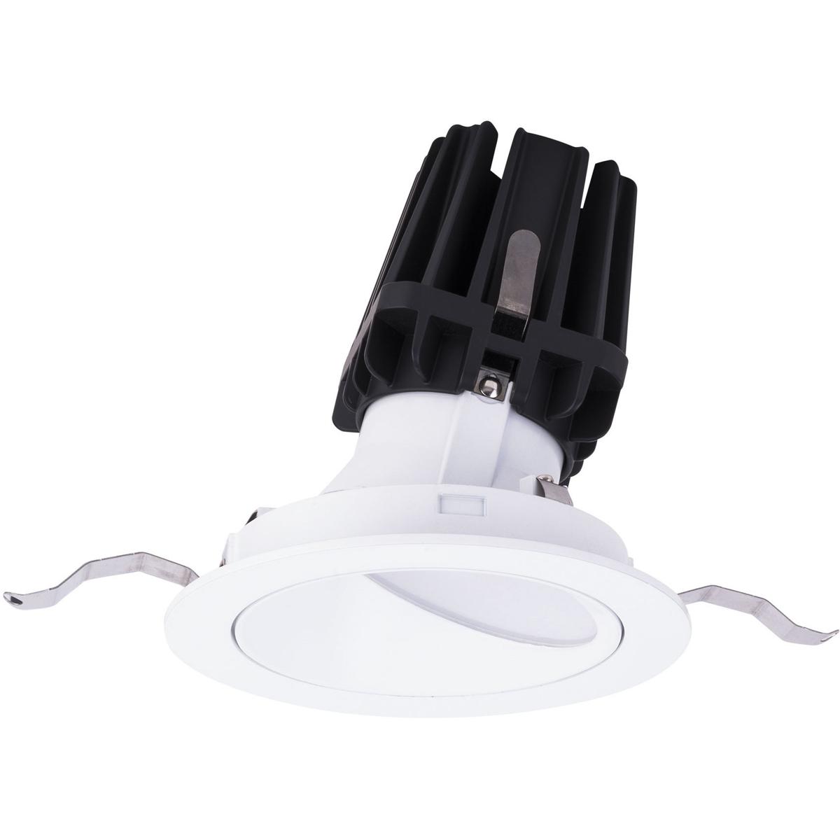 WAC Lighting R4FRWT-935-WT FQ Integrated LED White Recessed Trim in 3500K, 4" LED