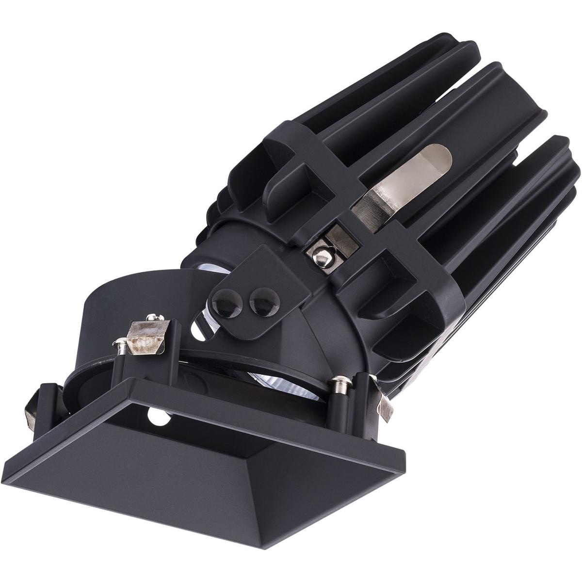 WAC Lighting R4FSAL-935-BK FQ Integrated LED Black Recessed Trim in 3500K, 4" LED