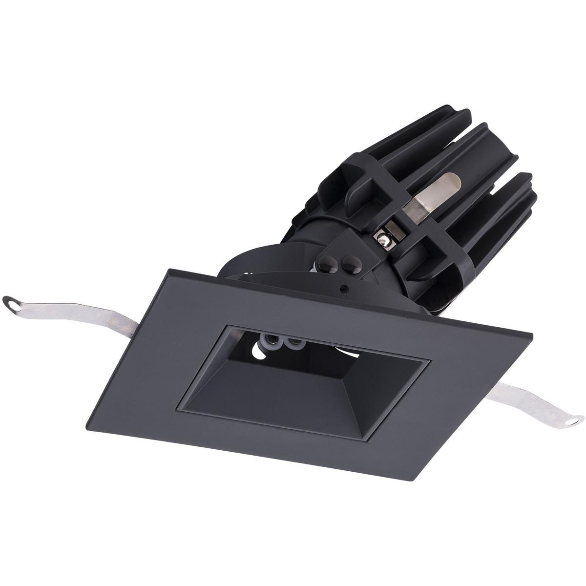WAC Lighting R4FSAT-935-BK FQ Integrated LED Black Recessed Trim in 3500K, 4" LED