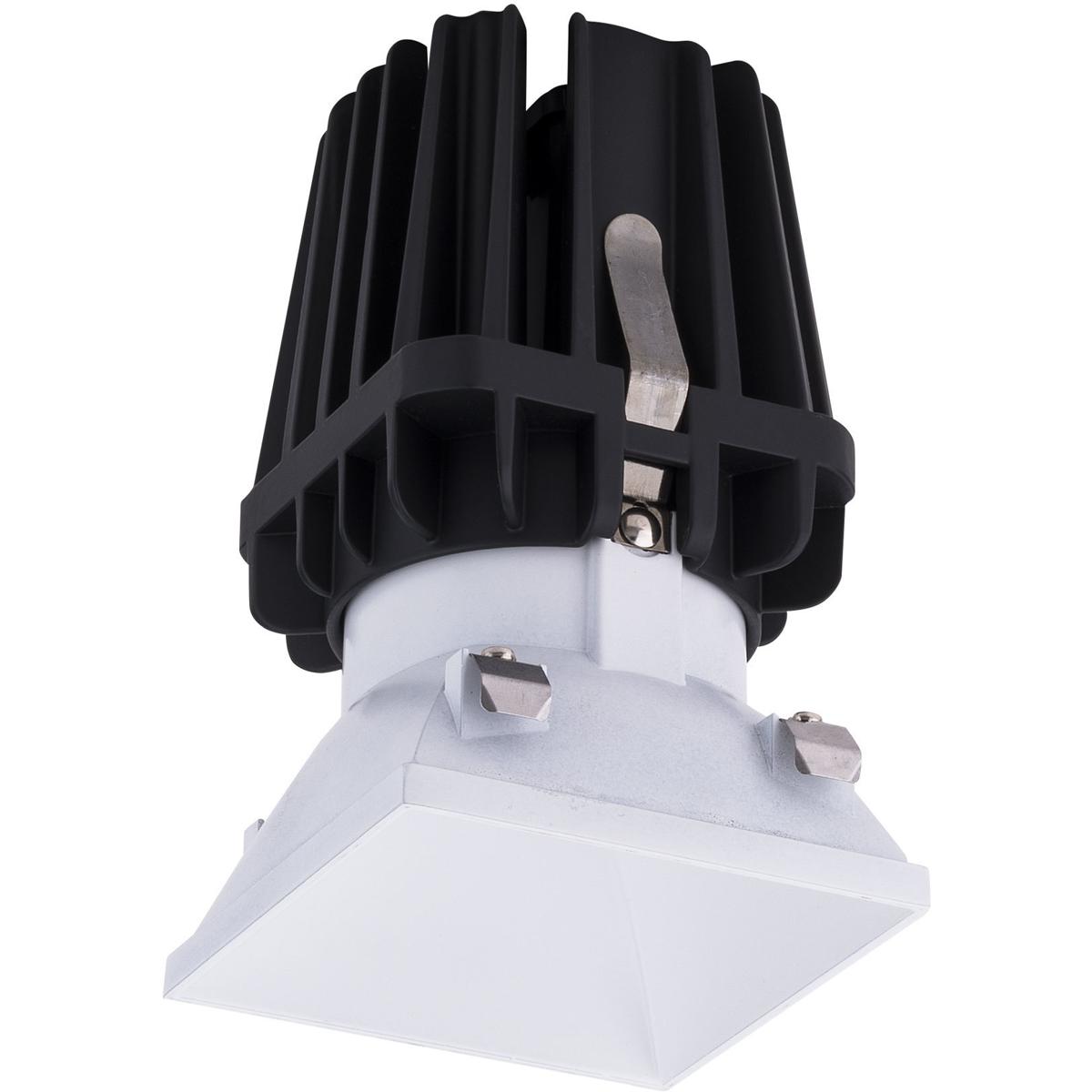 WAC Lighting R4FSDL-935-WT FQ Integrated LED White Recessed Trim in 3500K, 4" LED