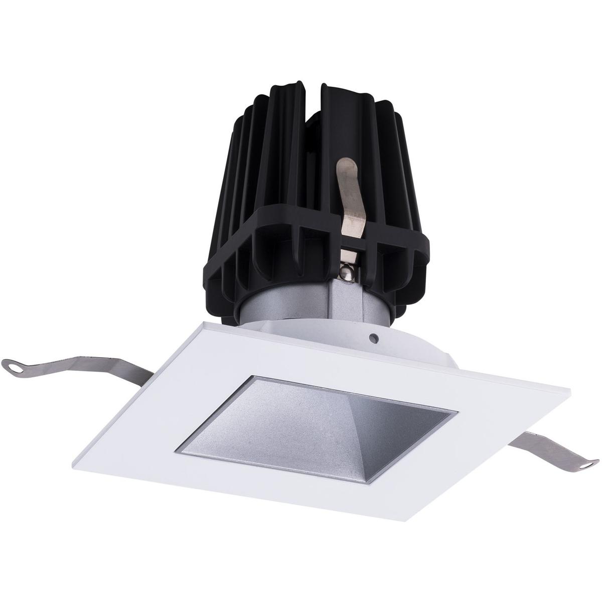 WAC Lighting R4FSDT-935-HZWT FQ Integrated LED Haze/White Recessed Trim in 3500K, 4" LED
