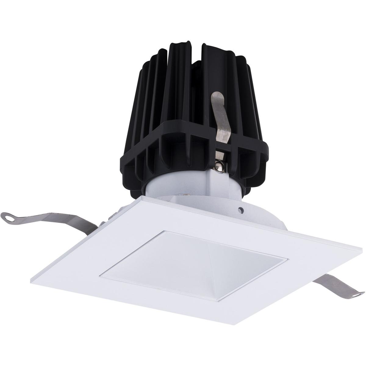 WAC Lighting R4FSDT-935-WT FQ Integrated LED White Recessed Trim in 3500K, 4" LED