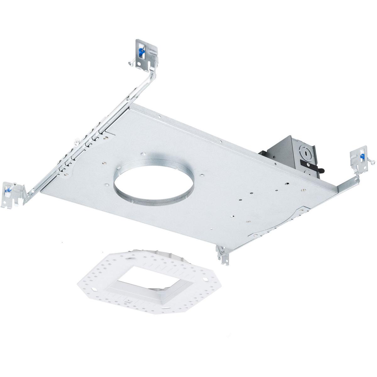 WAC Lighting R4FSFL-1 FQ Integrated LED Galvanized Steel Recessed Housing, 4" Housing