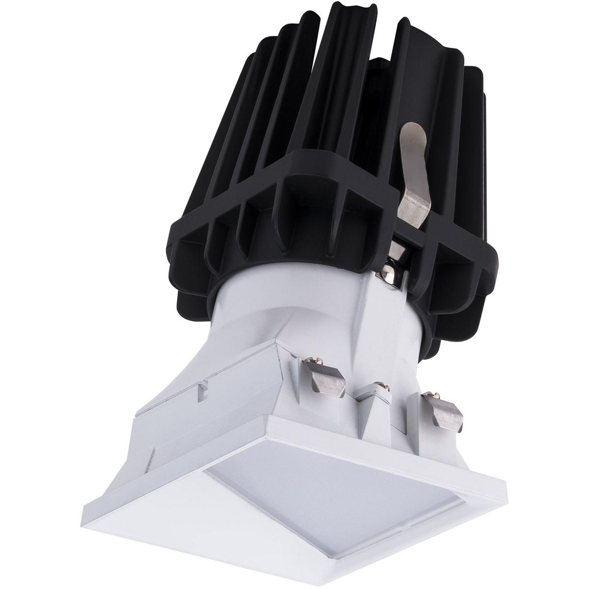 WAC Lighting R4FSWL-935-WT FQ Integrated LED White Recessed Trim in 3500K, 4" LED