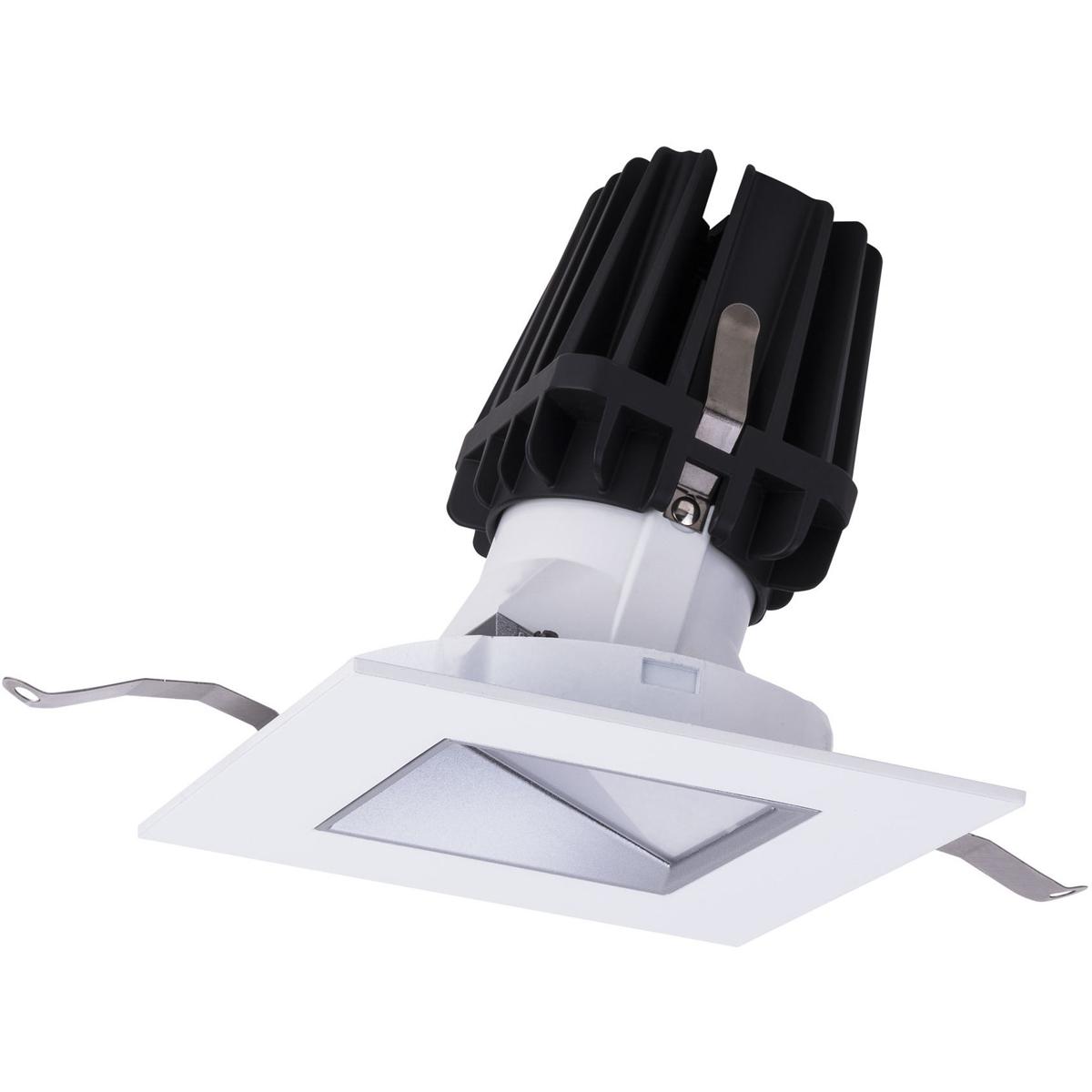 WAC Lighting R4FSWT-WD-HZWT FQ Integrated LED Haze/White Recessed Trim in 1800-3000K, 4" LED