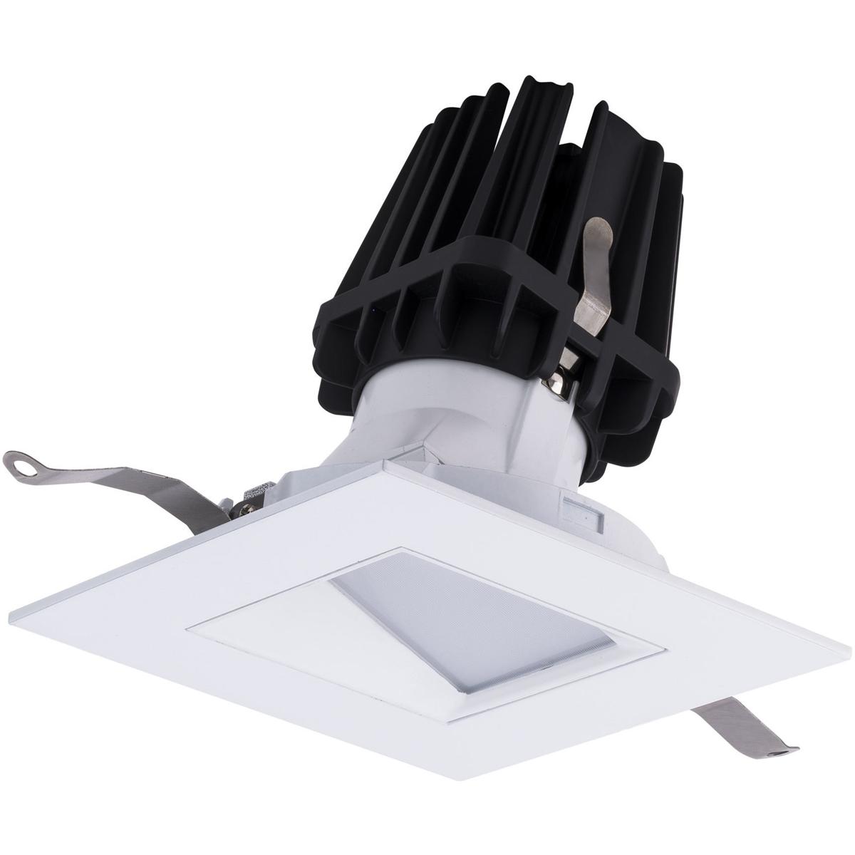 WAC Lighting R4FSWT-935-WT FQ Integrated LED White Recessed Trim in 3500K, 4" LED