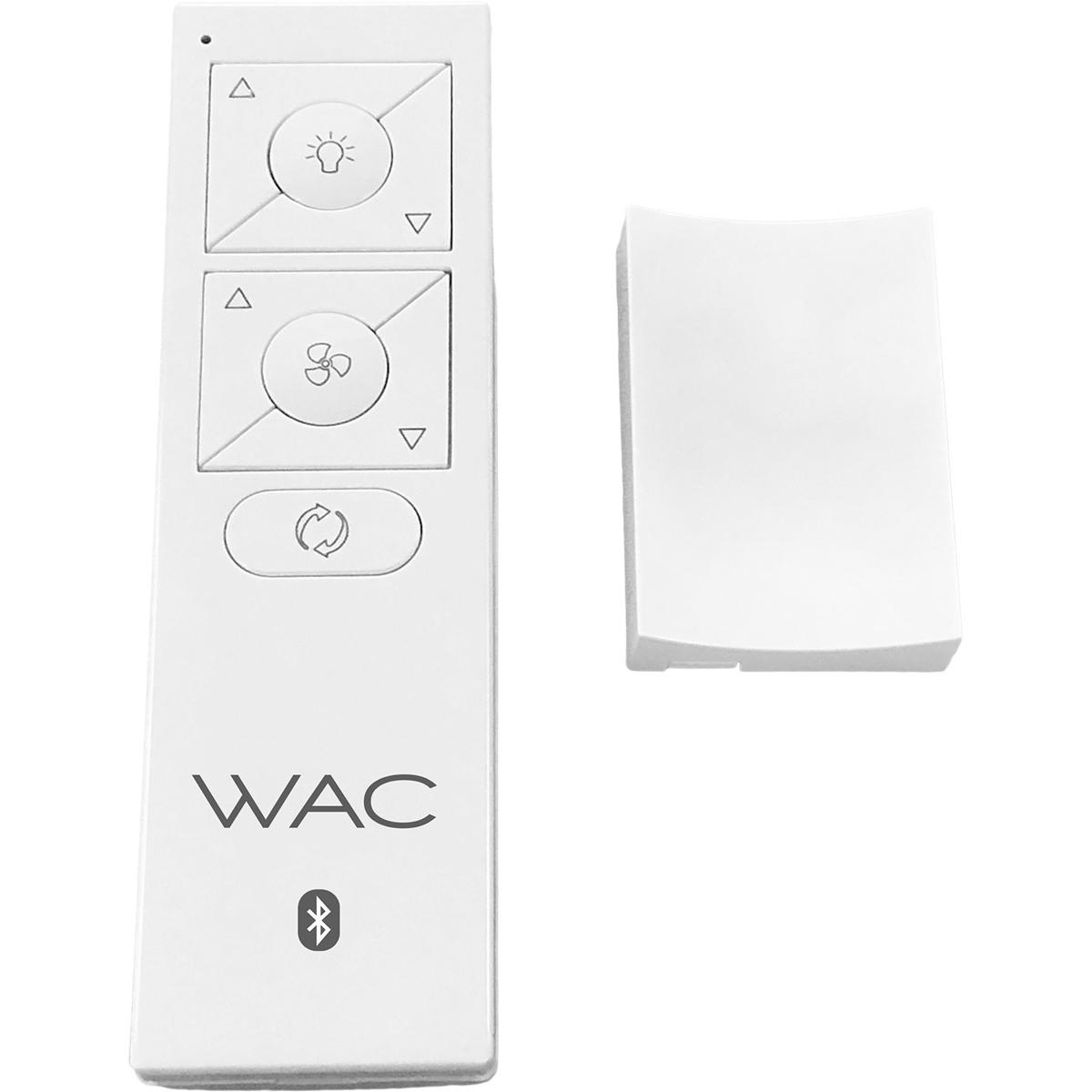 6-Speed Ceiling Fan Wireless Bluetooth Remote Control Wall Cradle in White