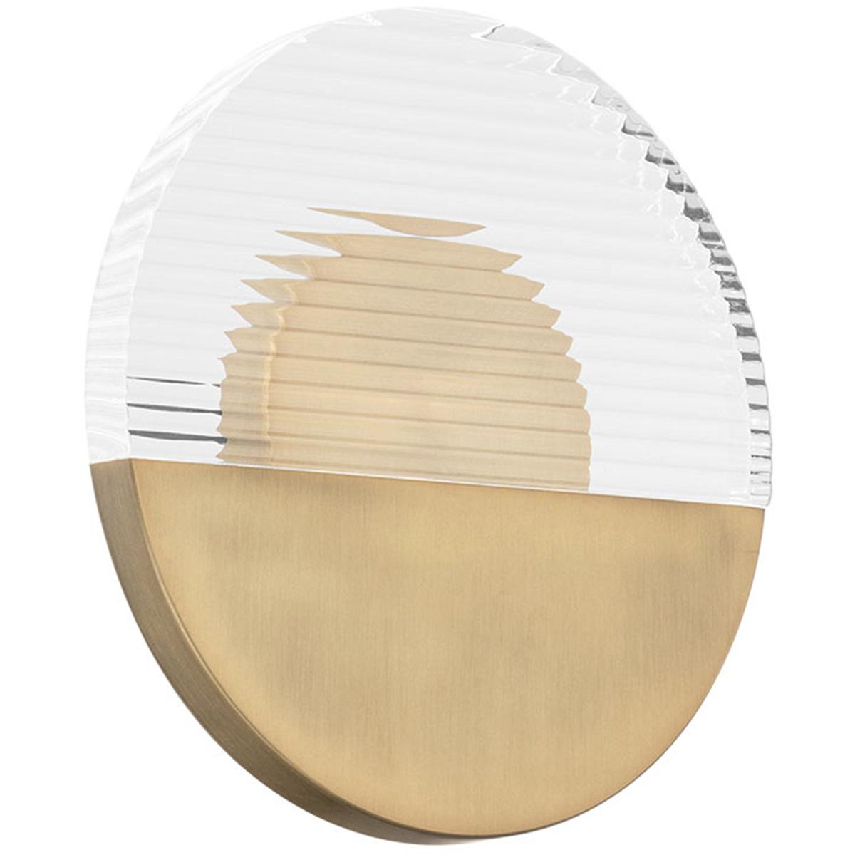 WAC Lighting WS-25410-27-AB Crescent Wall Sconce Wall Light in 2700K, dweLED