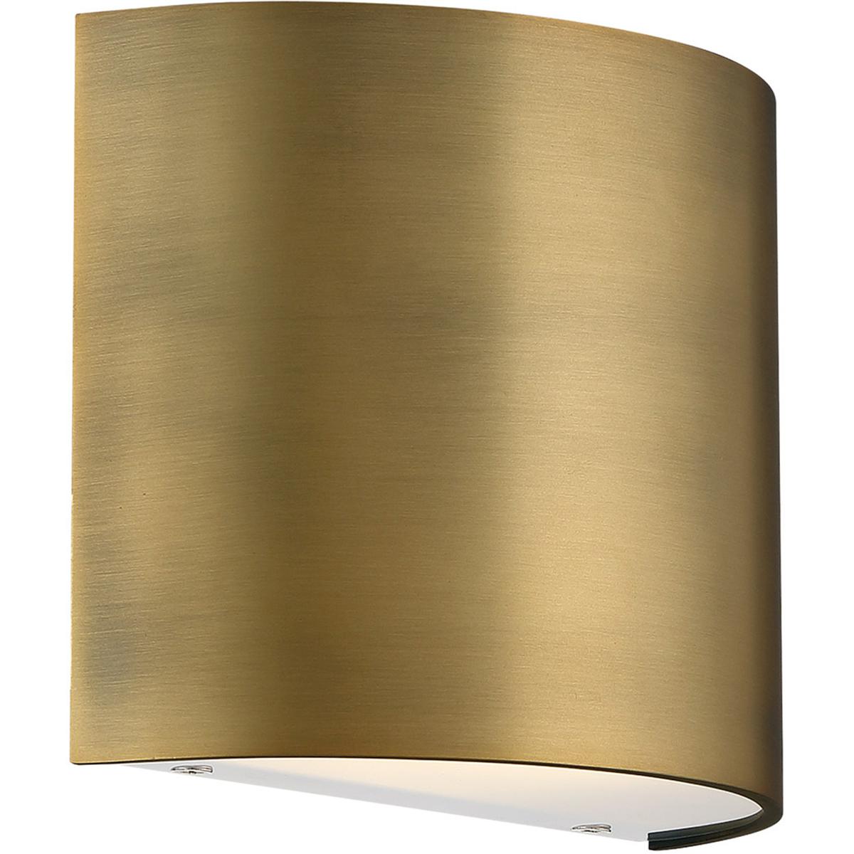 WAC Lighting WS-30907-AB Pocket Wall Sconce Wall Light in Aged Brass, dweLED