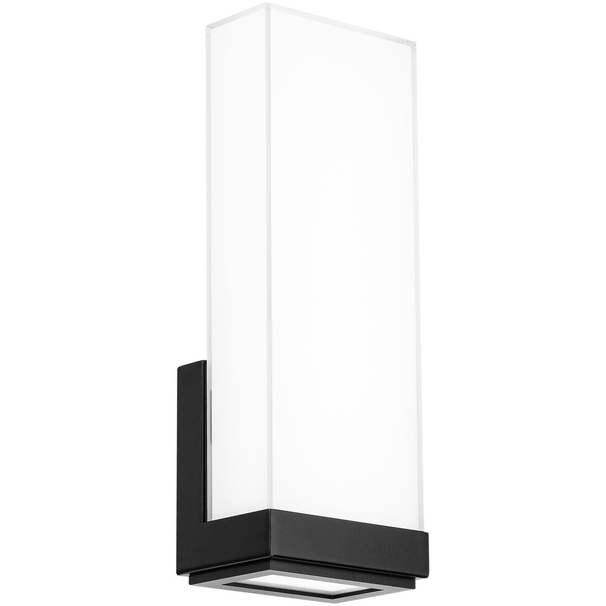 WAC Lighting WS-43114-30-BK Coltrane Wall Sconce Wall Light in 3000K, Black, dweLED