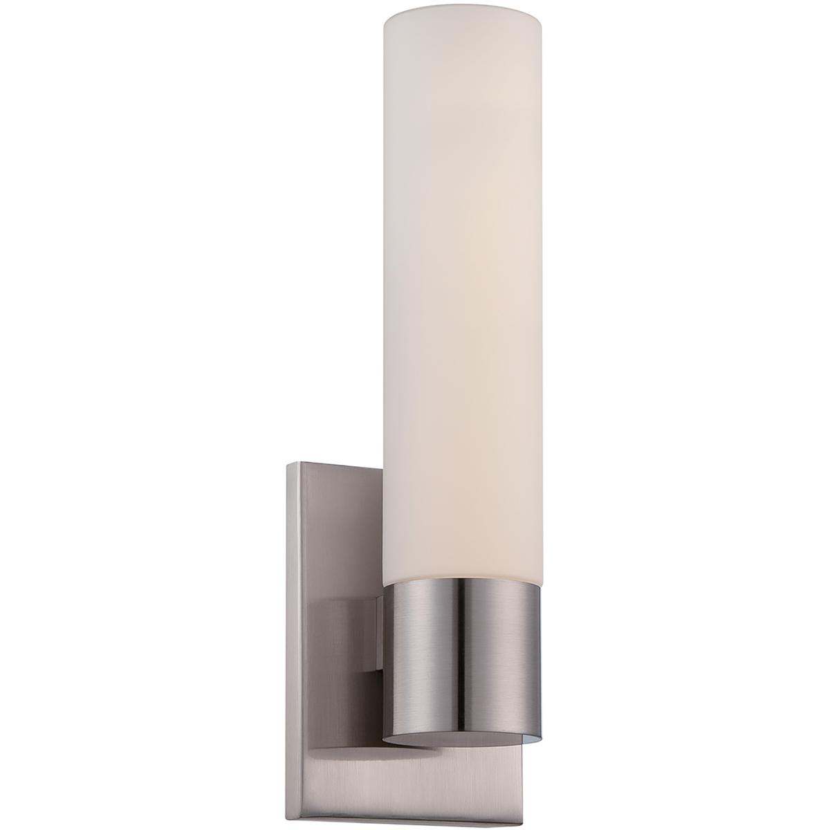 WAC Lighting WS-7213-30-BN Elementum LED 4.5 inch Brushed Nickel Bath Vanity & Wall Light in 3000K, dweLED