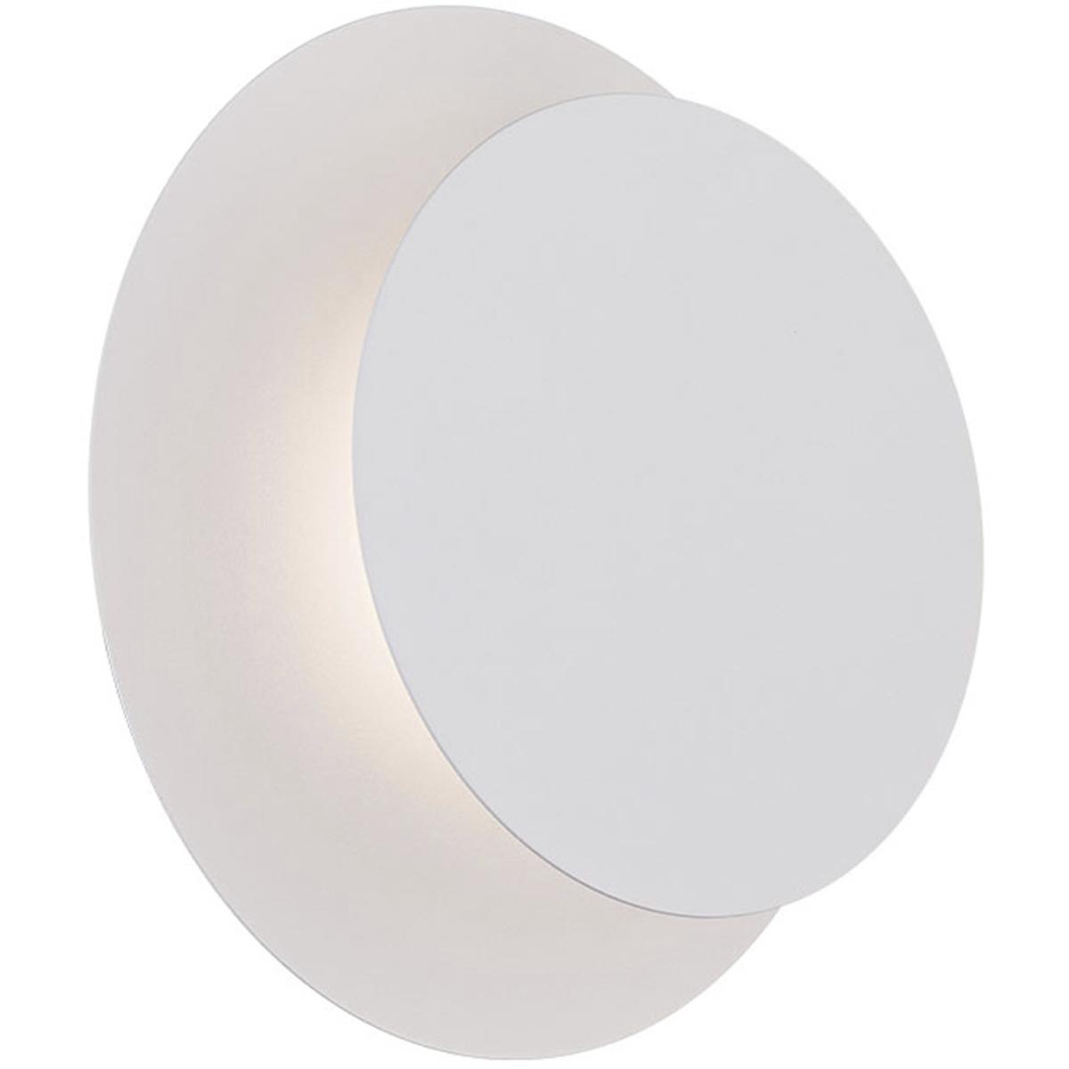 WAC Lighting WS-85407-27-WT Moonglow Wall Sconce Wall Light in 2700K, White, dweLED