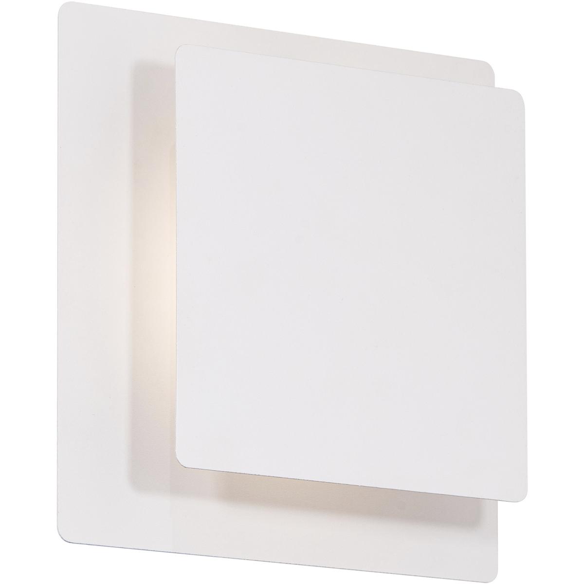 WAC Lighting WS-87407-35-WT Greet Wall Sconce Wall Light in 3500K, White, dweLED